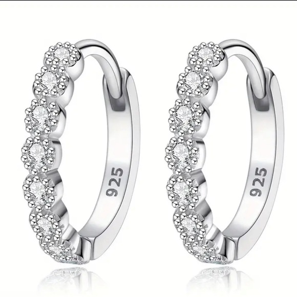 Jewelry - 925 Sterling Silver Dainty Hoop Earrings